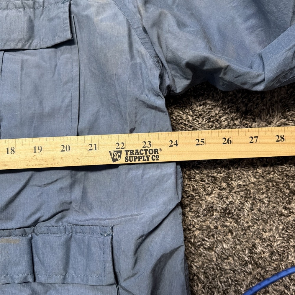 VTG 60s Woolrich Mountain Parka Mens L Blue Wool Lined Chore Barn Coat USA - Picture 6 of 11